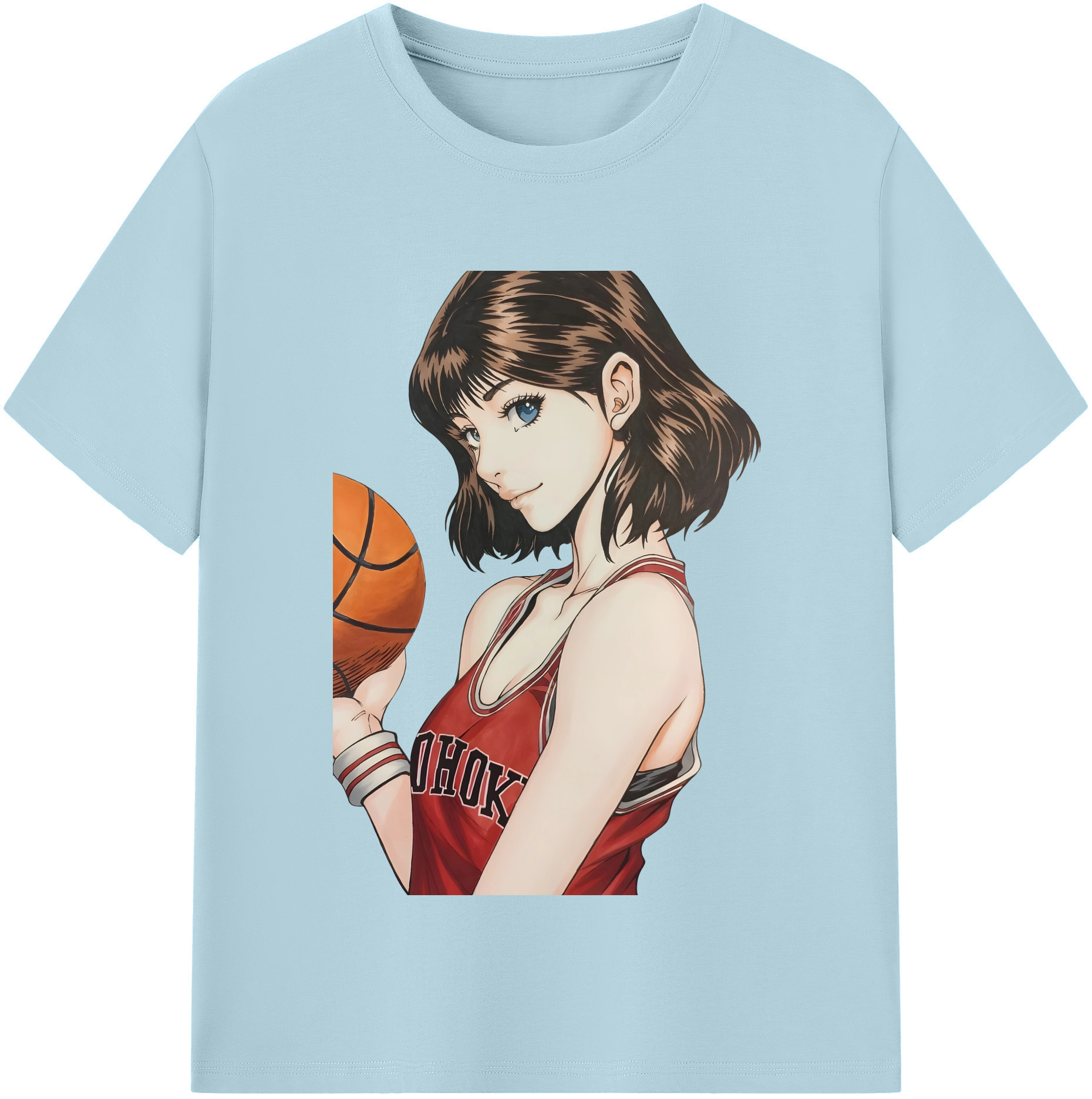 SLAM DUNK／スラムダンク 綿100％半袖Tシャツ（フロントプリント）